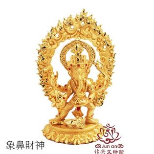 象鼻財神11公分佛像