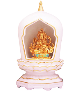 《均安佛教文物館》白瓷小佛龕