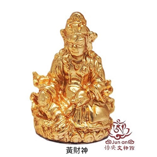 黃財神2公分佛像